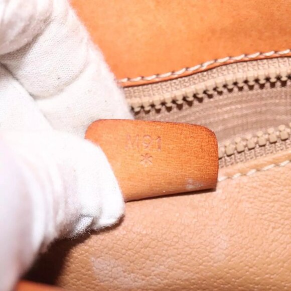 CELINE Macadam Canvas Shoulder Bag PVC Leather Brown Gold Auth BD1027 - Picture 11 of 16